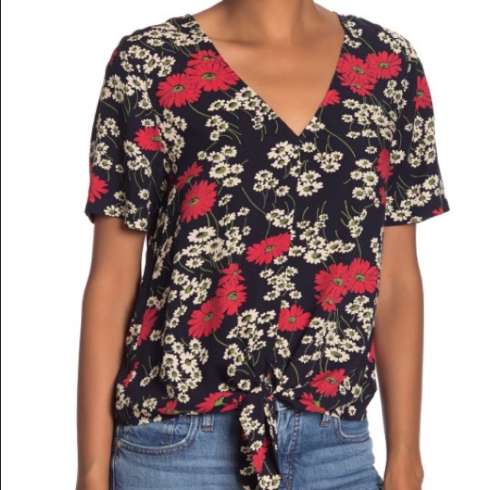 Madewell Hillside Daisies Toe Front Top